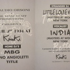Little Louie Vega & India - Live @ Kinki Club - Bologna - Italy - 09-04-1994