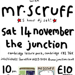 Mr Scruff live DJ mix from Cambridge Junction, Saturday 14th November 2009