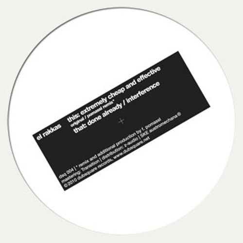 El Rakkas - Extremely Cheap And Effective EP (DSQ-004)
