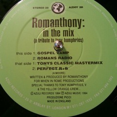 Romanthony - In the Mix: a tribute to Tony Humphries (Tonys Classic Mastermix)