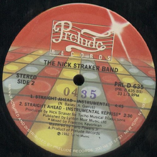 Nick Straker Band - Straight Ahead (al b + dj will's reprisaledit)