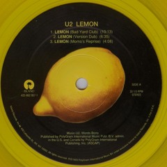 U2 Lemon RARE Extended Bad Yard Club Mix