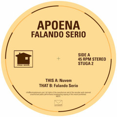 STUGA MUSIK 02 - Apoena: Falando Serio (b-side) OUT NOW 12" / DIGI