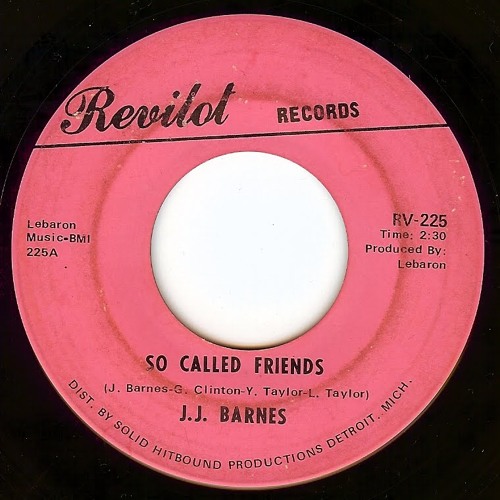 J.J. Barnes - So Called Friends ( Featuring Funkadelic )