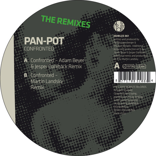 Pan-Pot - Confronted (Adam Beyer & Jesper Dahlbäck Remix)