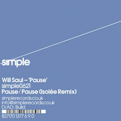 Will Saul - 'Pause' - Simple