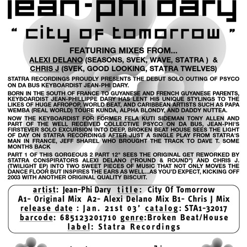 Jean Phi Dary- City Of  Tomorrow (Chris J Mix)