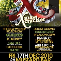 Xmas cracker dancehall shell down for Mustard Bar 17/12/10 call 07960 131 166 for tickets