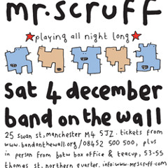 Mr Scruff live DJ mix from Band On The Wall, Manchester, Saturday 4th December 2010