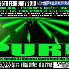 DJ GREGGA (GENETIK) LIVE MIX FROM PURE BOUNCE FREQUENCY NIGHT mc's finchy reaper double hektik