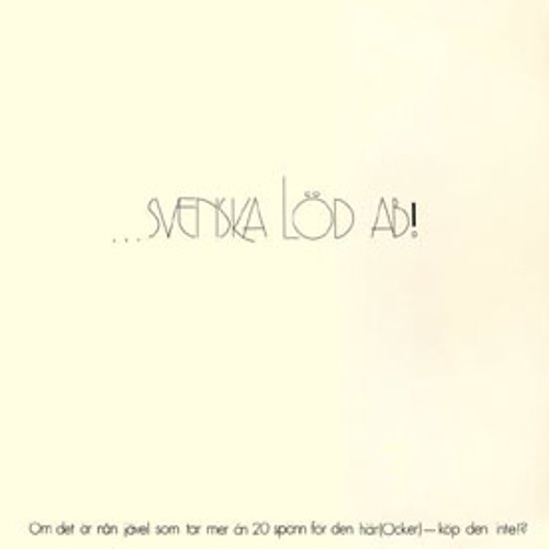 Svenska Löd Ab! - Den dan vi sket i Hugo Montenegros arrangemang (New York)