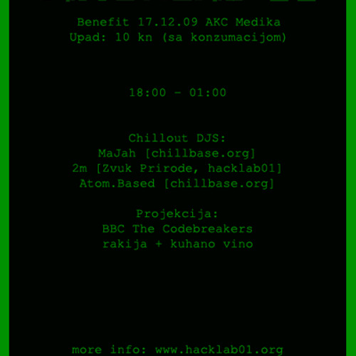 MaJah - Wide Awake - Hacklab benefit selection, Dec 2009