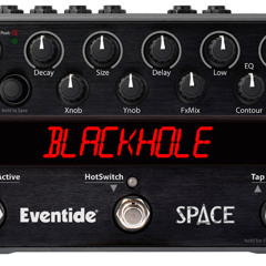 Moog Voyager thru Eventide Space reverb pedal