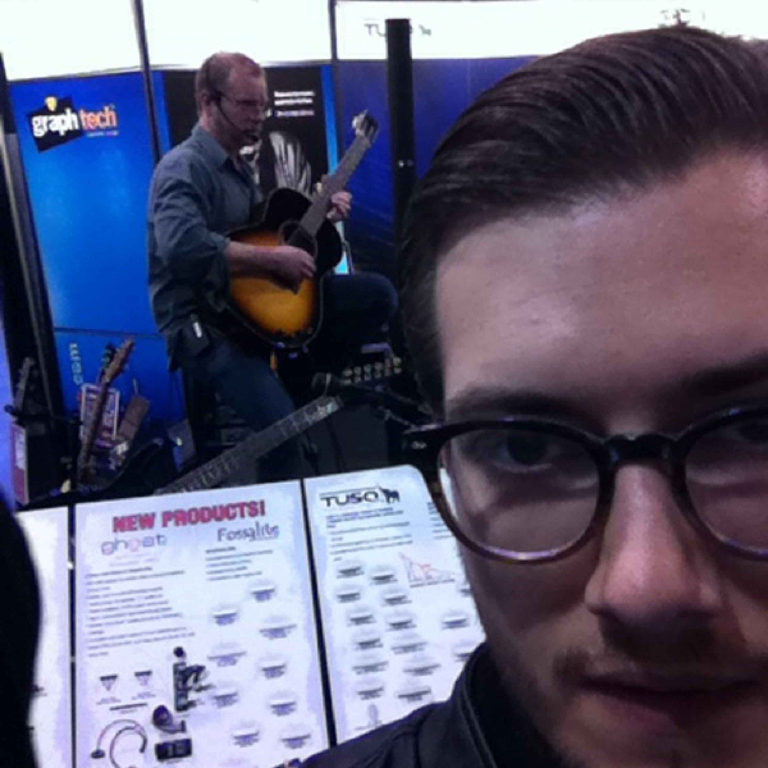 He's playing so fast at Namm Show 2011 - Anahiem Convention Center on Sunday morning episode artwork