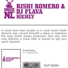 Rishi Romero & DJ Flava - Highly (Original mix) [Spinnin' records]
