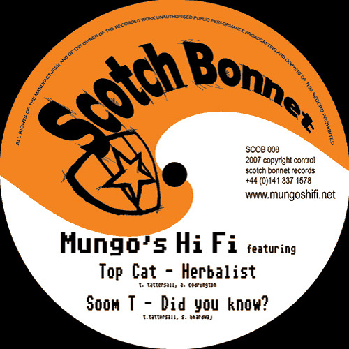 SCOB008 B2 - Mungo's Hi Fi feat. Soom T – Did you know