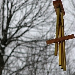 the wind chimes