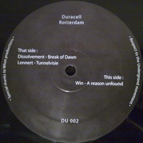 DU 002 Dissolvement A1 - Break of dawn
