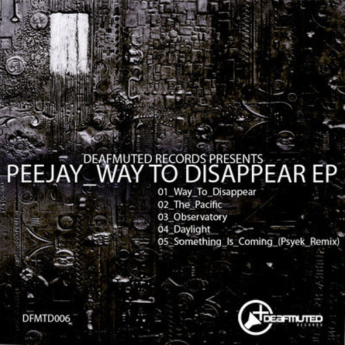 Peejay - Way To Disappear DFMTD006
