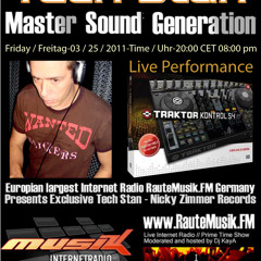 Tech Stan - RauteMusik.FM - MasterSoundGeneration (Traktor S4 Performance) 03-25-2011