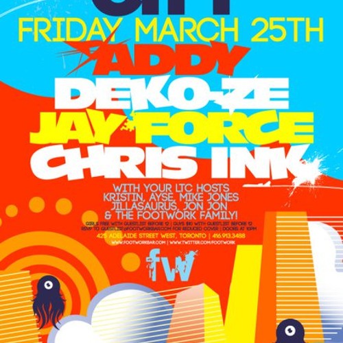 DEKO-ZE LIVE at "Luv This City": Footwork - March 25 2011