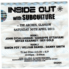 John O'Callaghan Subculture 055 LIVE The Last Night at InsideOut, Scotland April 2011