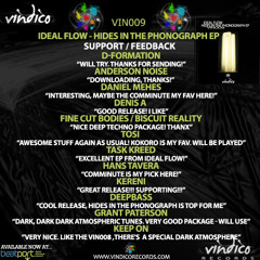 Ideal Flow - Hides In The Phonograph | Vindico Records |