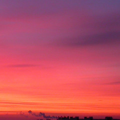 Flying engine riders are passing skyscrapers like a sunrays between us on a tomorrow's dawn