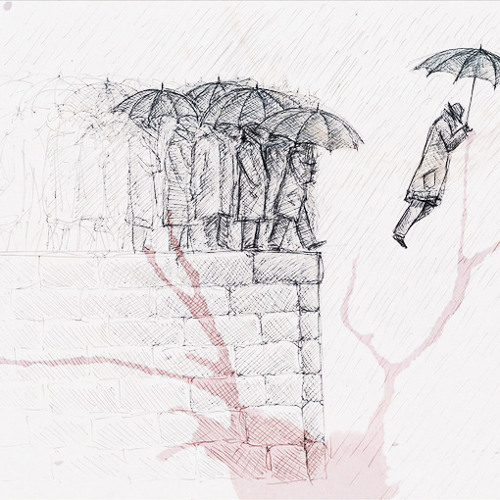 Wine stain & " conscientia mille testes "