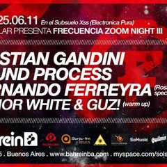 Cristian Gandini @ Frecuencia Zoom Night III, Club Bahrein, Buenos Aires (25-06-2011)