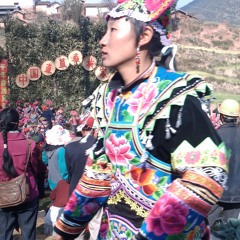 Yi Flute and Dance in the moonlight - 直苴村，中和乡，永仁县