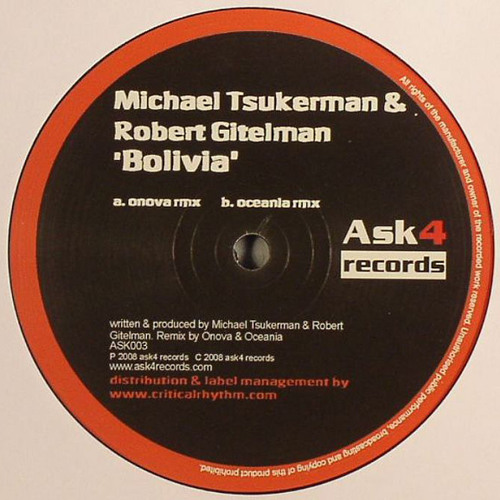 Michael Tsukerman &amp; Robert Gitelman - Bolivia (Onova Remix)