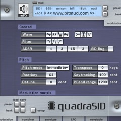 quadraSID Bitmud Unison Soundbank Demo - download at http://www.bitmud.com