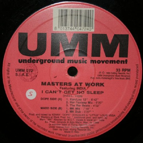 Masters AT Work - I Can't Get No Sleep (Homero Espinosa Dub Re-Edit)