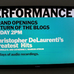 Live at MoMA part one (Grand Openings at MoMA day thirteen)