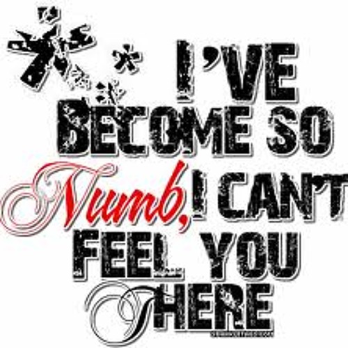 Cant feeling. I feel Numb. Become so Numb i can feel you there. Cant you feel.