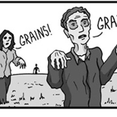 Zombies eating corn ...live!  Like... yah, chompin' on that corn in real time.