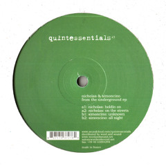 QUINTESSE23 - Nicholas - "On The Streets"