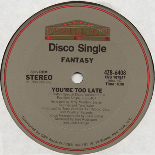 Fantasy - You're Too Late