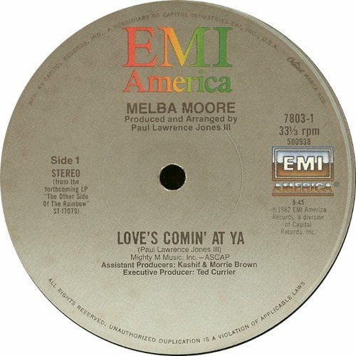 Melba Moore - Love's Comin At Ya (ericb)