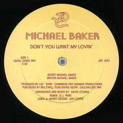Michael baker - Don't you want my lovin (dance mix)