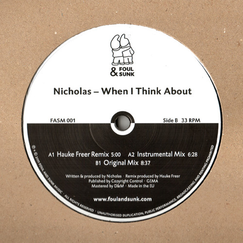 FASM001 - Nicholas - "When I Think About" (Hauke Freer Remix)