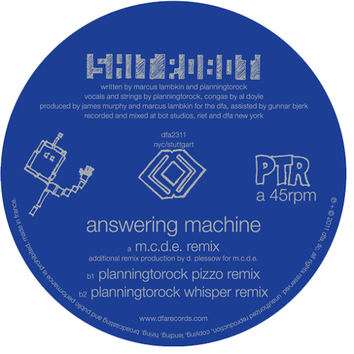 Shit Robot -  Answering Machine (Planningtorock Pizzo Remix)