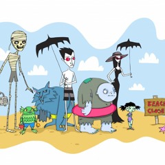 JAPANESE MONSTERS  AT BEACH PARTY