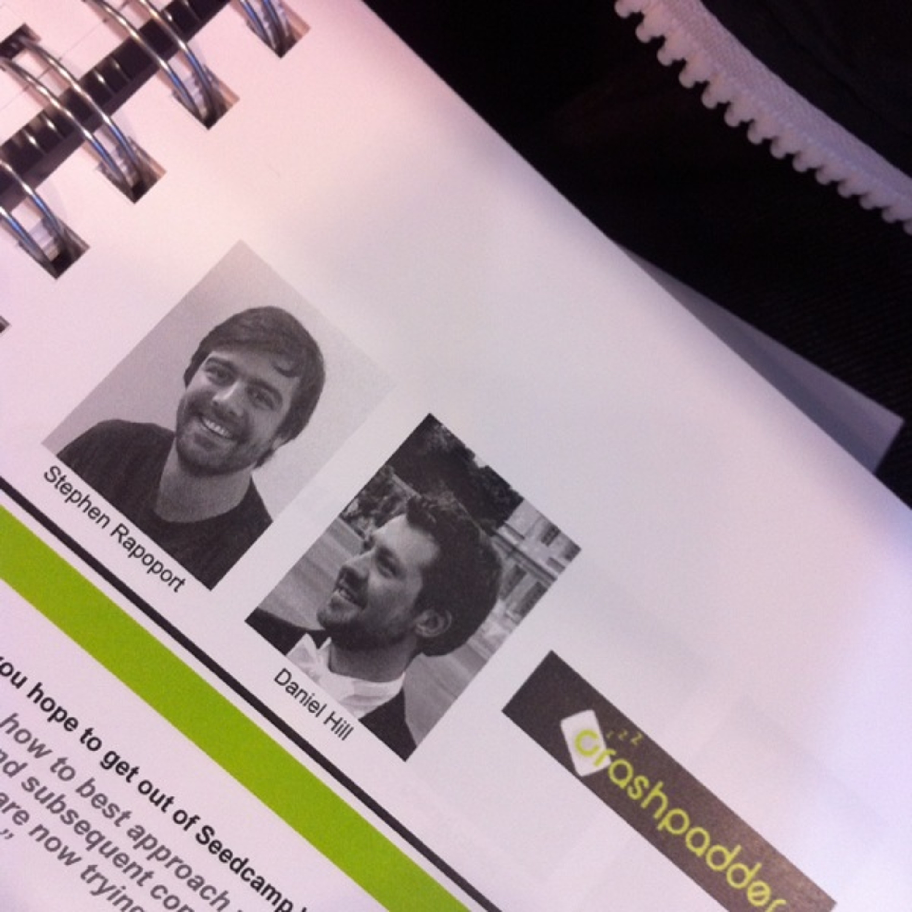 Crashpadder pitch #seedcamp at Seedcamp London episode artwork