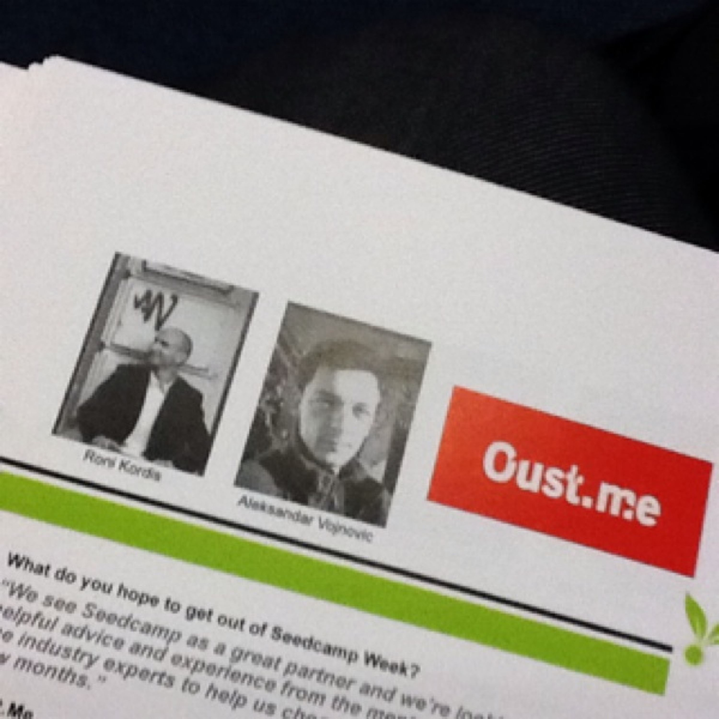 Oust.me pitch #Seedcamp  at Seedcamp London episode artwork