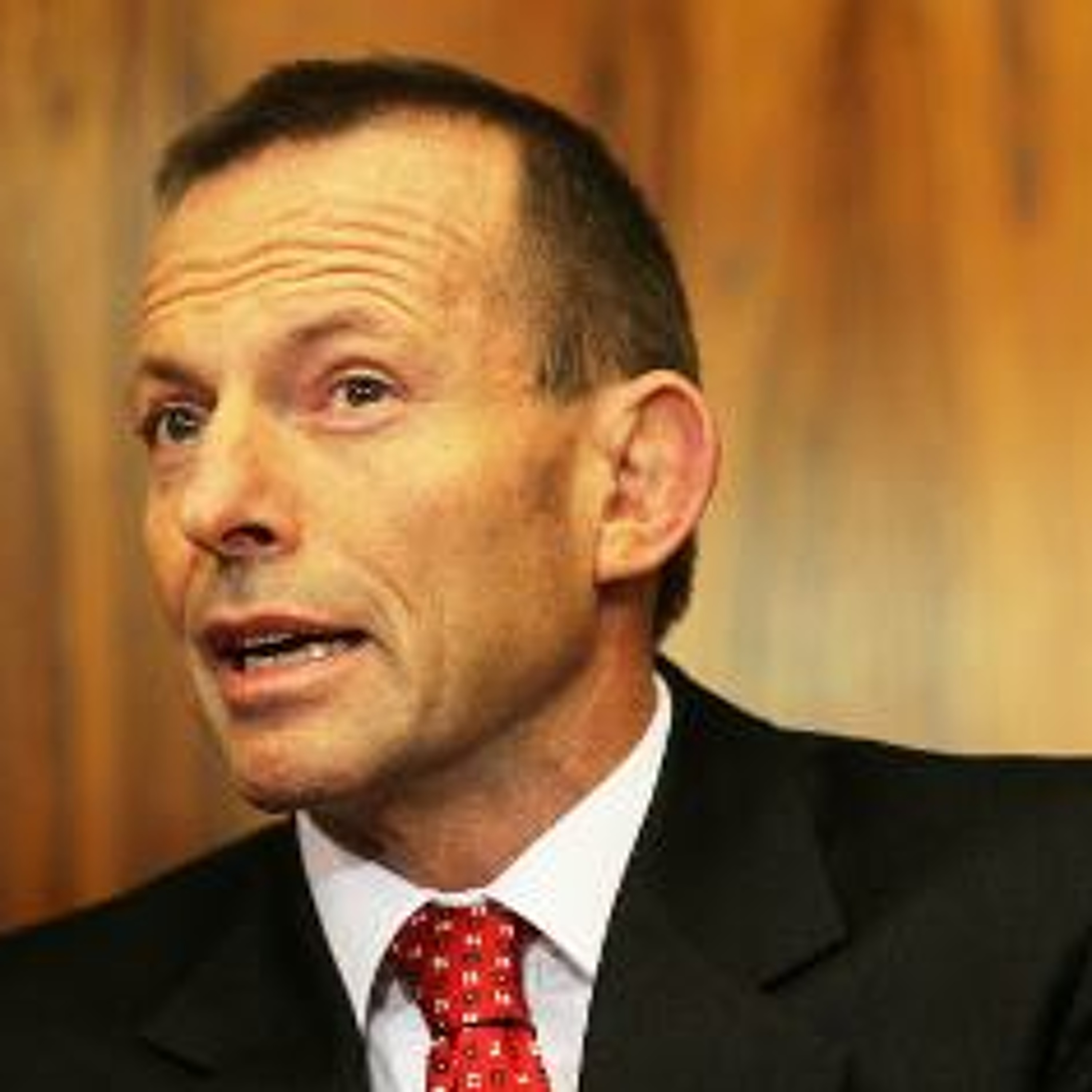 Josh, Stace & Tony Abbott with the 60 second Julia Gillard Challenge episode artwork