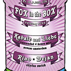 KABALE UND LIEBE @ Fox in the Box - Friedas Büxe 16-09-2011, ZURICH part 2 of 2
