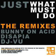 FREE DL  Just - What Must I Do (DJ-VU Remix)