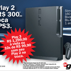 Grande Barbada O.R Games. Seu Play 2 vale R$ 300,00 na troca pelo PS3.